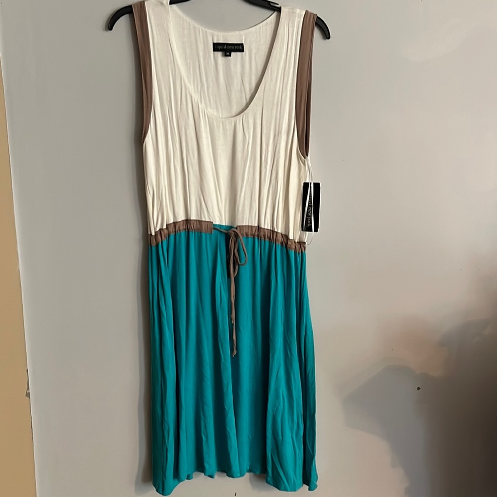 Liquid New York dress New Colorblock